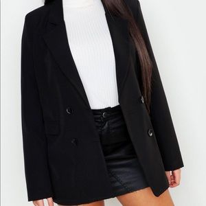 Boohoo plus double breasted blazer